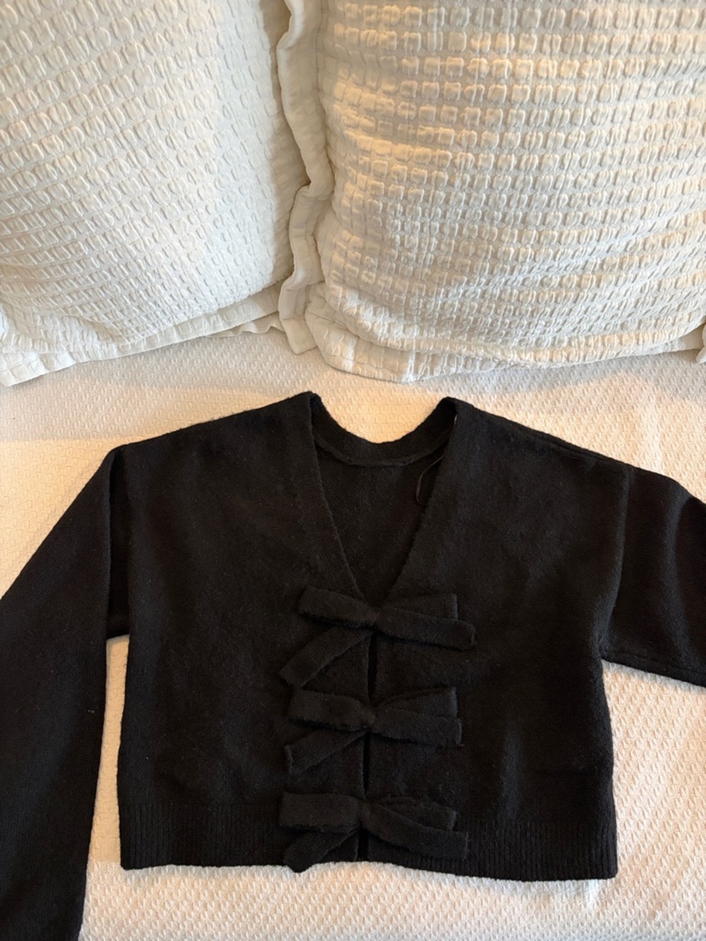 MABLE Black Sweater with Bows